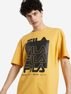 Футболка мужская FILA, Желтый, размер 48-50