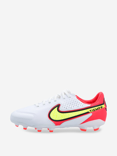 Бутсы для мальчиков Nike Legend 9 Pro Fg, Белый, размер 35