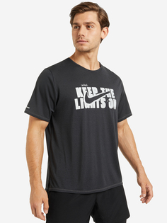 Футболка мужская Nike Dri-FIT Miler Wild Run, Серый, размер 46-48