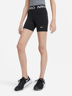Шорты для девочек Nike Pro, Черный, размер 137-146