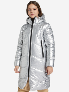 Пальто утепленное для девочек IcePeak Vreden, Серебряный, размер 164