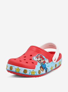 Шлепанцы для мальчиков Crocs CrocsFL Super Mario Lights CgK, Красный, размер 27