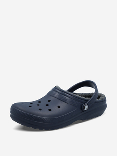 Шлепанцы для мальчиков Crocs Classic Lined, Синий, размер 29