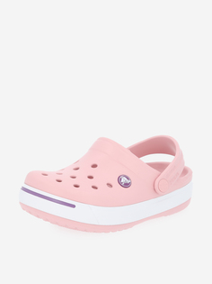 Шлепанцы для девочек Crocs Crocband II Kids, Розовый, размер 27-28