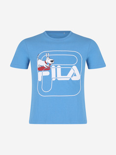 Футболка для мальчиков FILA, Голубой, размер 110