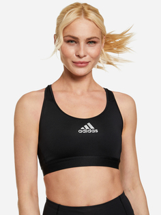Спортивный топ бра adidas, Черный, размер 42-44