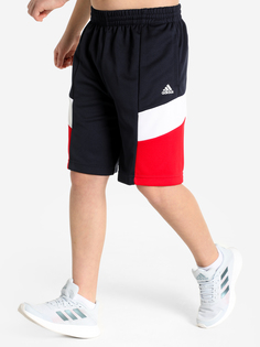 Шорты для мальчиков adidas D2M Big Logo, Синий, размер 164