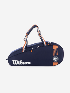 Сумка для 6 ракеток Wilson TOUR 2 COMP BKGY SMALL, Синий, размер Без размера
