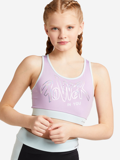Спортивное бра для девочек Demix, Фиолетовый, размер 128
