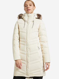 Пальто пуховое женское Columbia Catherine Creek Mid Down Jacket, Бежевый, размер 50