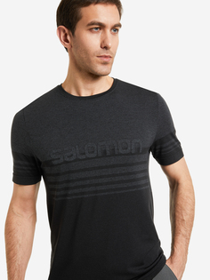 Футболка мужская Salomon Essential Seamless, Черный, размер 58