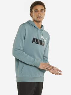 Худи мужская PUMA ESS 2 Col Big Logo, Голубой, размер 44-46