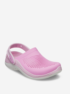 Шлепанцы для девочек Crocs LiteRide 360 Clog K, Розовый, размер 34-35