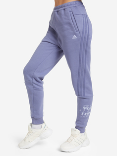 Брюки женские adidas Wording Sweat, Синий, размер 46-48