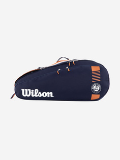Сумка для 3 ракеток Wilson Fed Team 3 Pack, Синий, размер Без размера
