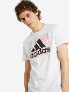 Футболка мужская adidas Digital DNA Badge Of Sport Graphic, Белый, размер 48-50