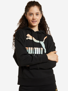 Худи женская PUMA Classics Logo, Черный, размер 46-48