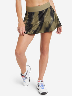 Юбка-шорты женская adidas Tennis Printed Match Skirt Primeblue, Коричневый, размер 42-44
