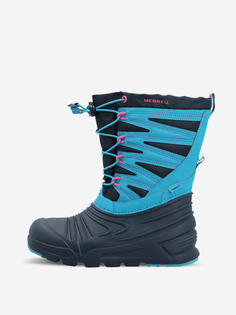 Сапоги утепленные для девочек Merrell SNOW QUEST LITE 3.0 WTRPF, Синий, размер 28.5