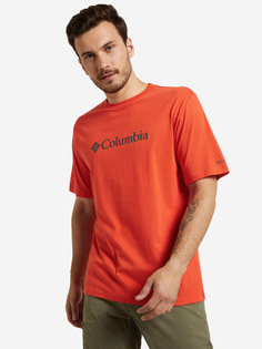 Футболка мужская Columbia CSC Basic Logo Short Sleeve, Оранжевый, размер 46