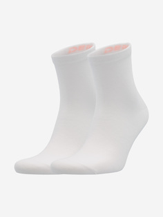 Носки для девочек Demix, 2 пары, Белый, размер 28-30