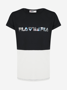 Футболка для девочек FILA, Черный, размер 128
