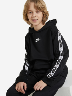Худи для мальчиков Nike Sportswear Repeat, Черный, размер 137-147