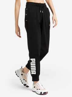 Брюки женские PUMA Power Colorblock, Черный, размер 48-50