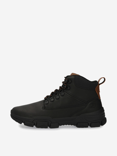 Ботинки мужские Skechers Round Toe Mid Top Lace Up Boo, Черный, размер 40