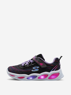 Кроссовки для девочек Skechers Shimmer Beams, Черный, размер 19.5