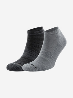 Носки мужские Skechers, 2 пары, Серый, размер 41-46