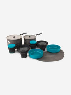 Набор посуды SEA TO SUMMIT Alpha 2 Pot Cook Set 4.2, Черный, размер Без размера