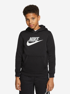 Худи для мальчиков Nike Sportswear Club Fleece, Черный, размер 128-137