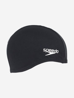 Шапочка для плавания Speedo Poly, Черный, размер 52-58
