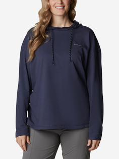 Джемпер женский Columbia Sun Trek Hooded Pullover, Plus Size, Синий, размер 52