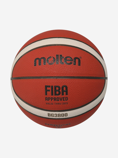 Мяч баскетбольный Molten FIBA BG3800, Красный, размер 7