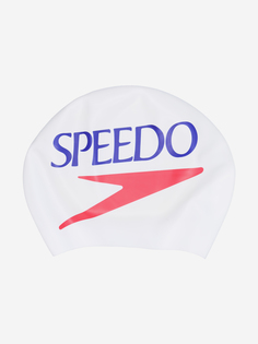 Шапочка для плавания Speedo, Белый, размер 52-58