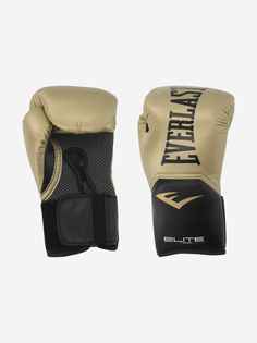 Перчатки боксерские Everlast Elite Pro style, Золотой, размер 8 oz