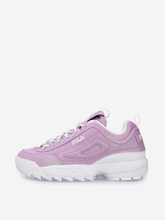 Кроссовки для девочек FILA Disruptor II Glimmer, Фиолетовый, размер 35