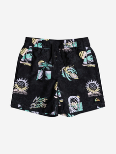 Шорты для мальчиков Quiksilver Island Pulse, Черный, размер 152-158