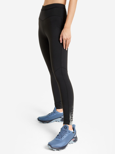 Легинсы женские Salomon, Черный, размер 42-44