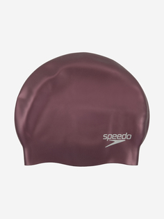 Шапочка для плавания детская Speedo Plain Moulded Silicone, Фиолетовый, размер 52-58
