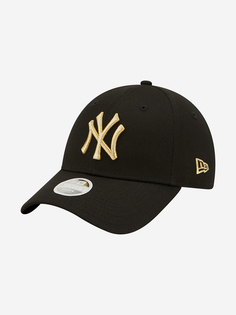Бейсболка женская New Era 9Forty MLB New York Yankees, Черный, размер Без размера