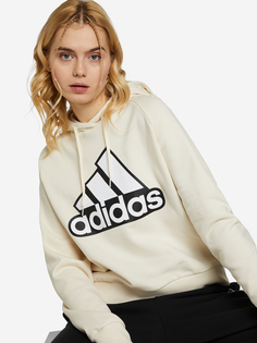 Худи женская adidas Essentials Logo, Бежевый, размер 42-44