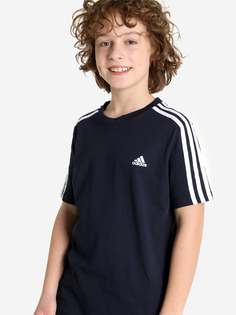 Футболка для мальчиков adidas, Синий, размер 128