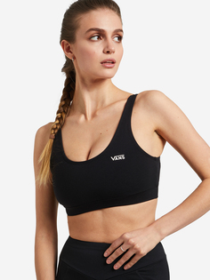 Спортивный топ бра Vans Flying V Bralette, Черный, размер 38