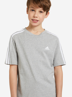 Футболка для мальчиков adidas, Серый, размер 128