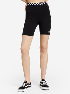 Шорты женские Vans Checkerboard Legging, Черный, размер 38