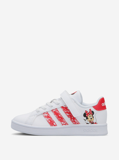 Кеды для девочек adidas Grand Court MM EL C, Белый, размер 31