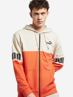 Толстовка мужская PUMA Power Colorblock, Бежевый, размер 44-46